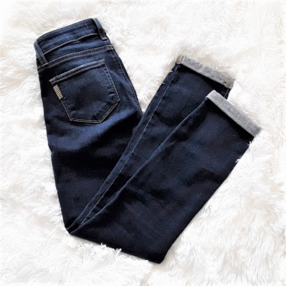 PAIGE Cuffed Cropped Skinny Denim Jeans Sz 25 NWOT